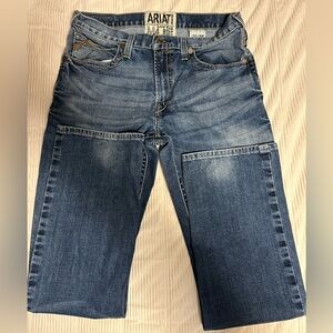 Ariat Jeans Mens 35x36 Blue M4 Bootcut Low Rise - Excellent!!!